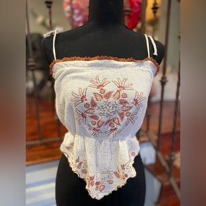 Boho Spaghetti Tie Floral To Size S